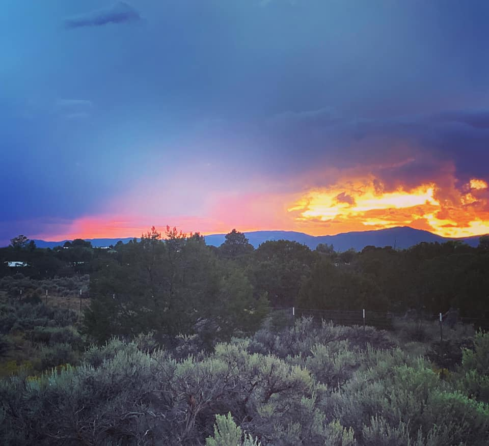 Wednesday Sunset As Seen From Pajarito Acres Los Alamos Reporter