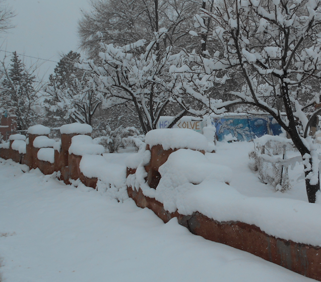 Jemez Springs Gets Its Share Of Snow Los Alamos Reporter