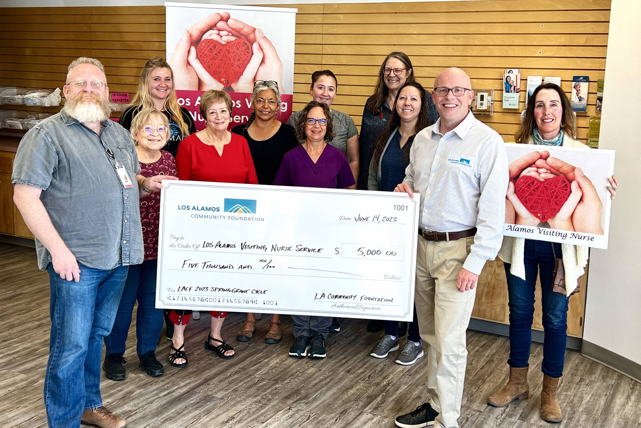 Los Alamos Visiting Nurse Service Receives 5,000 From LACF To Fund