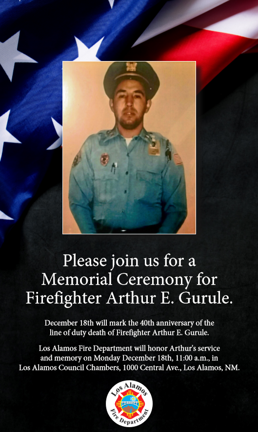 LAFD To Commemorate 40th Anniversary Of Firefighter Arthur E. Gurule