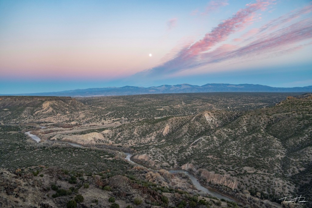 Moon Over Rio Grand Moonlight Over The Rio Grande Wrapped In The Belt of Venue – Los Alamos ...