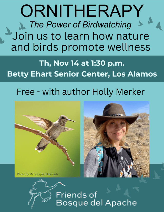 Explore The Health Benefits Of Birding And Birdsong With PEEC Nov. 14 – Los  Alamos Reporter, image size:1545x2000