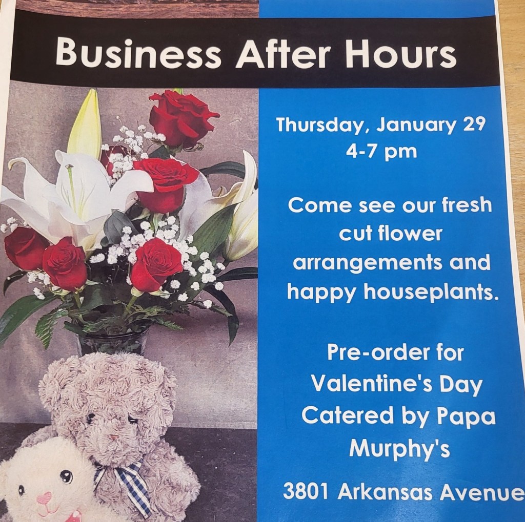 Come Celebrate Flowers By Gillian Today At Chamber Business After Hours Event From 4 p.m. – 7 p.m.