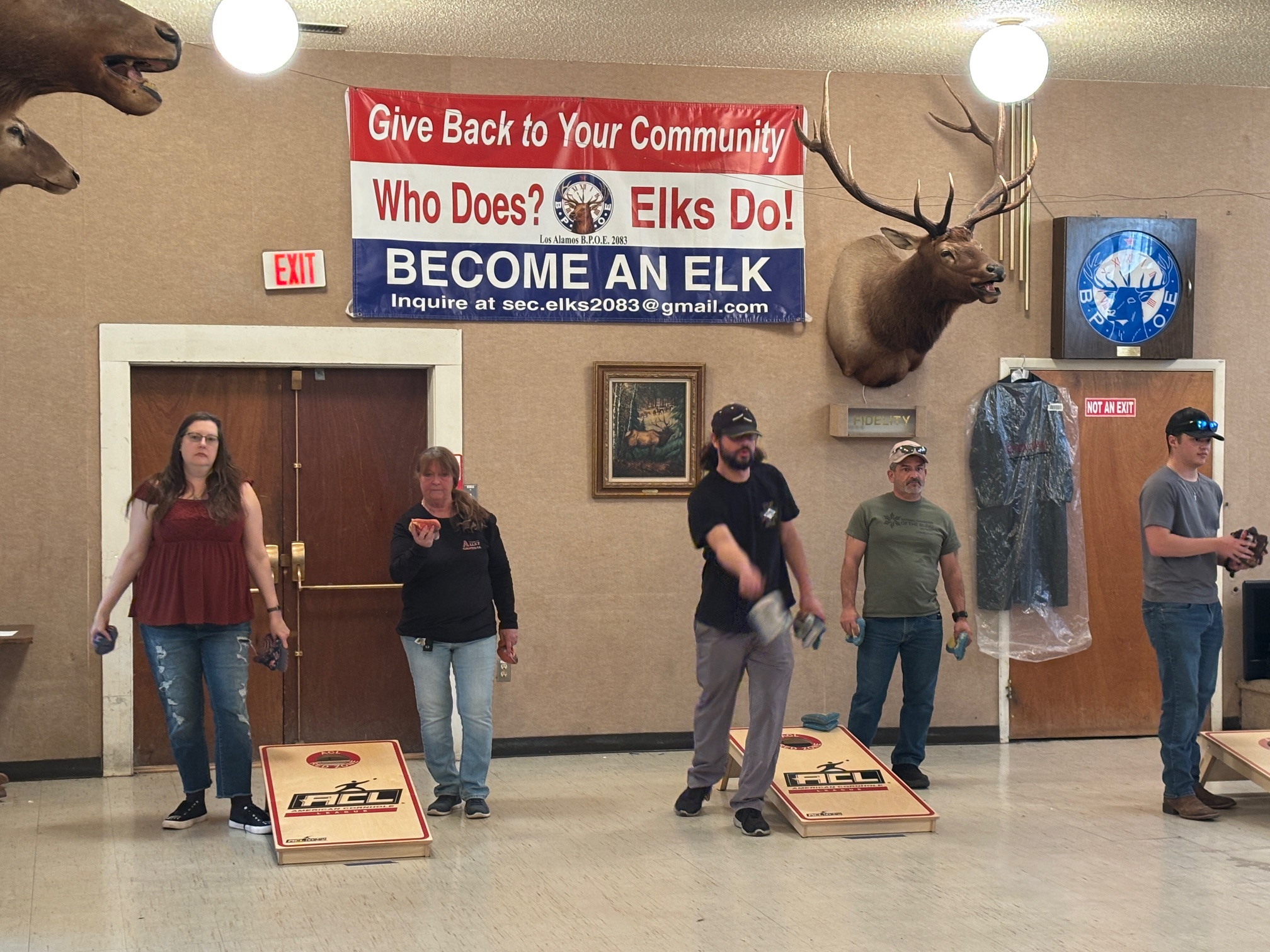 Scenes From Cornhole Tournament At Elks Lodge To Benefit Federation Of The Blind New Mexico