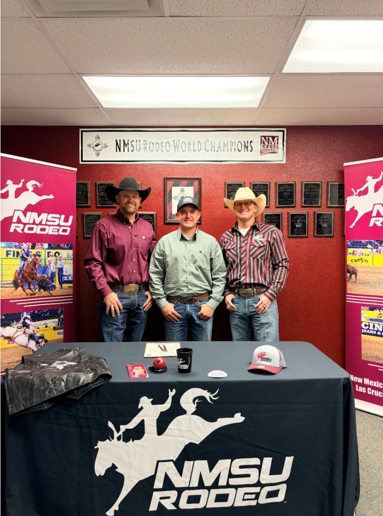 Los Alamos High School Senior Stetson Trujillo Signs National Letter Of Intent To Rodeo For New Mexico State University