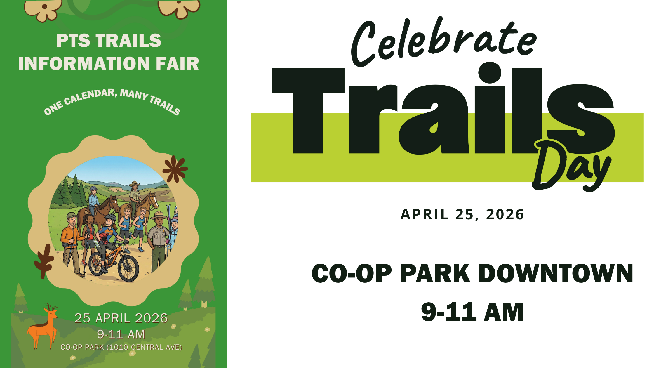 Community Invited To Drop By Trails Information Fair Saturday, April 25 At Co-Op Park Downtown
