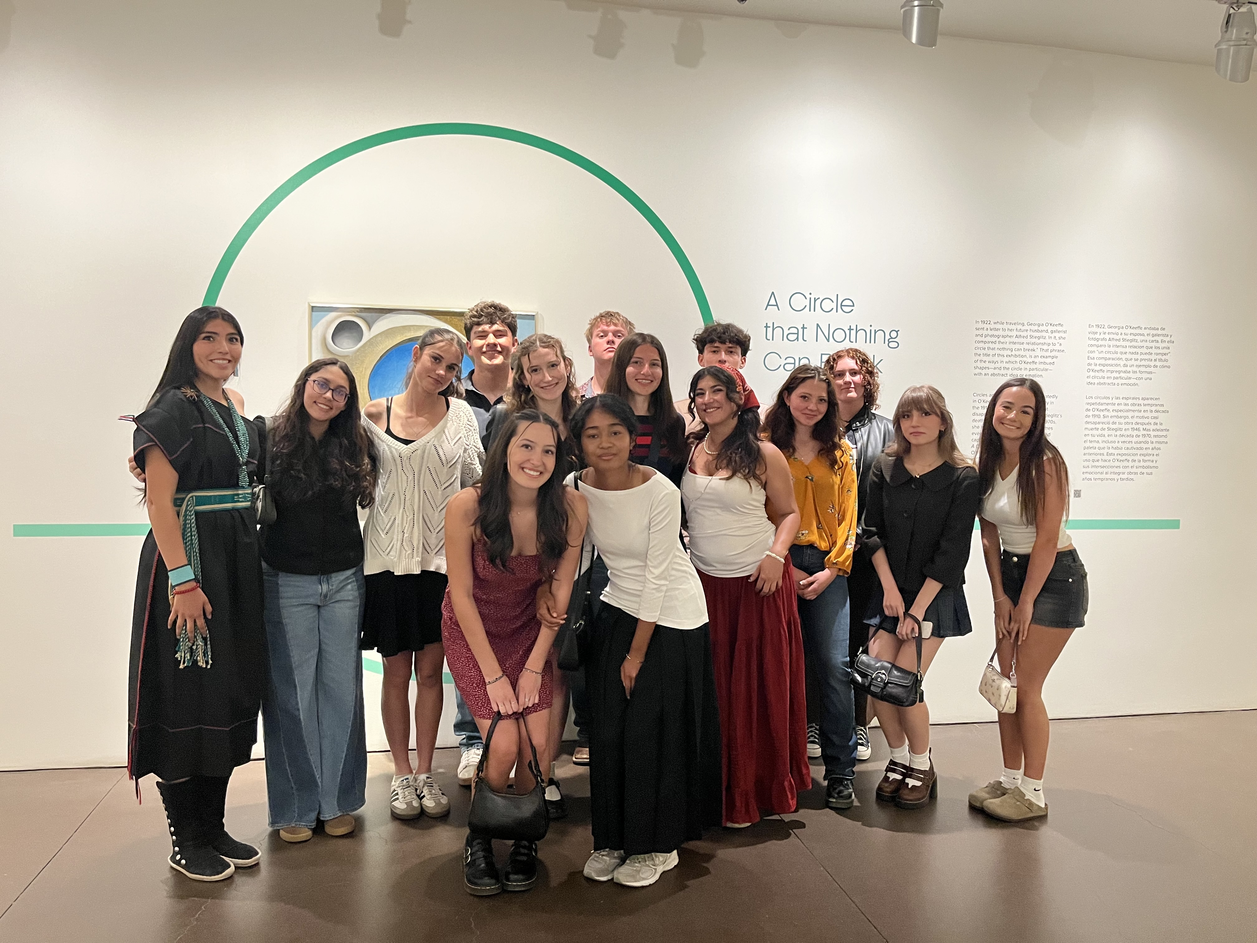 Los Alamos High School Students Visit O’Keeffe Museum To Study Tewa Art