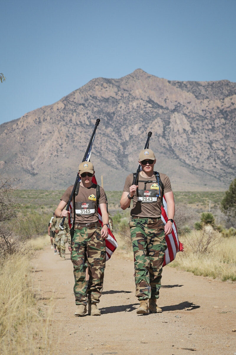 Los Alamos High School Seniors Matthew Haight And Noah Banks Participate In 37th Annual Bataan Memorial Death March