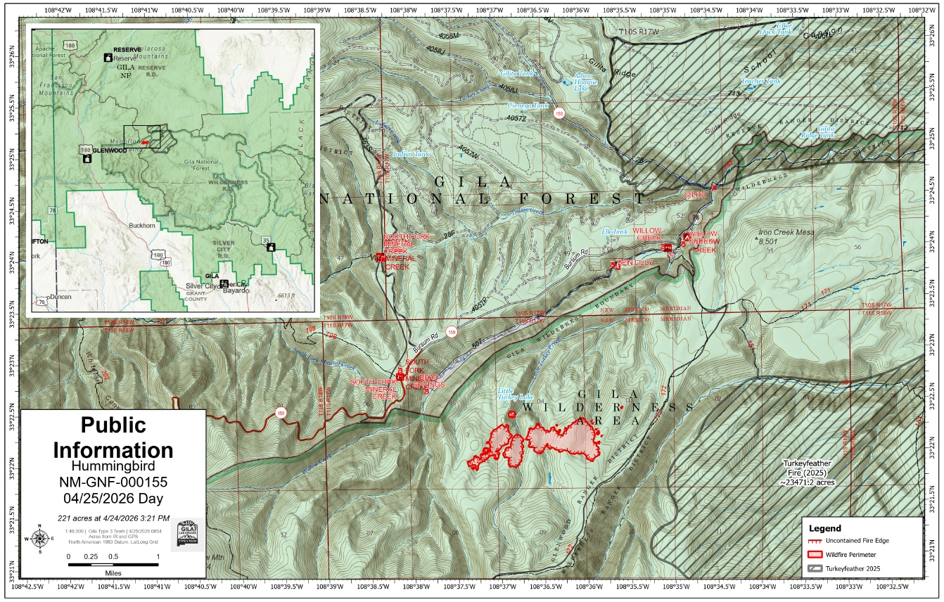 Tusas Fire – Update – Saturday, April 25