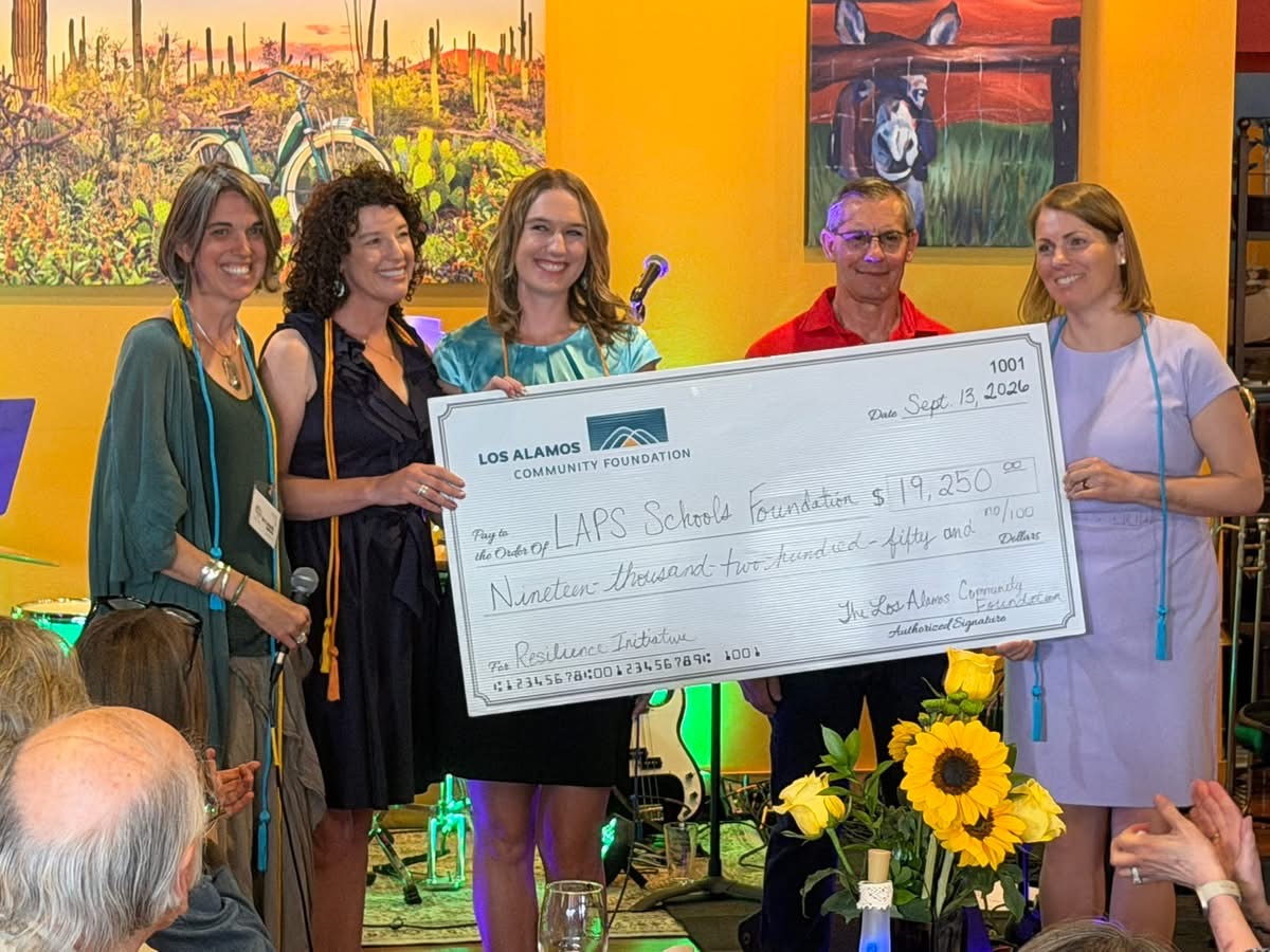 Los Alamos Community Foundation Presents Check For $19,250 To Los Alamos Public Schools Foundation