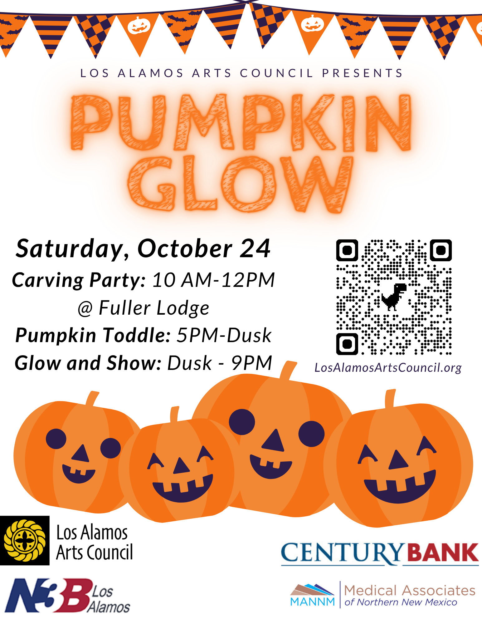 Los Alamos Arts Council Presents Pumpkin Glow And Farther Along Folk Festival Saturday, Oct. 24