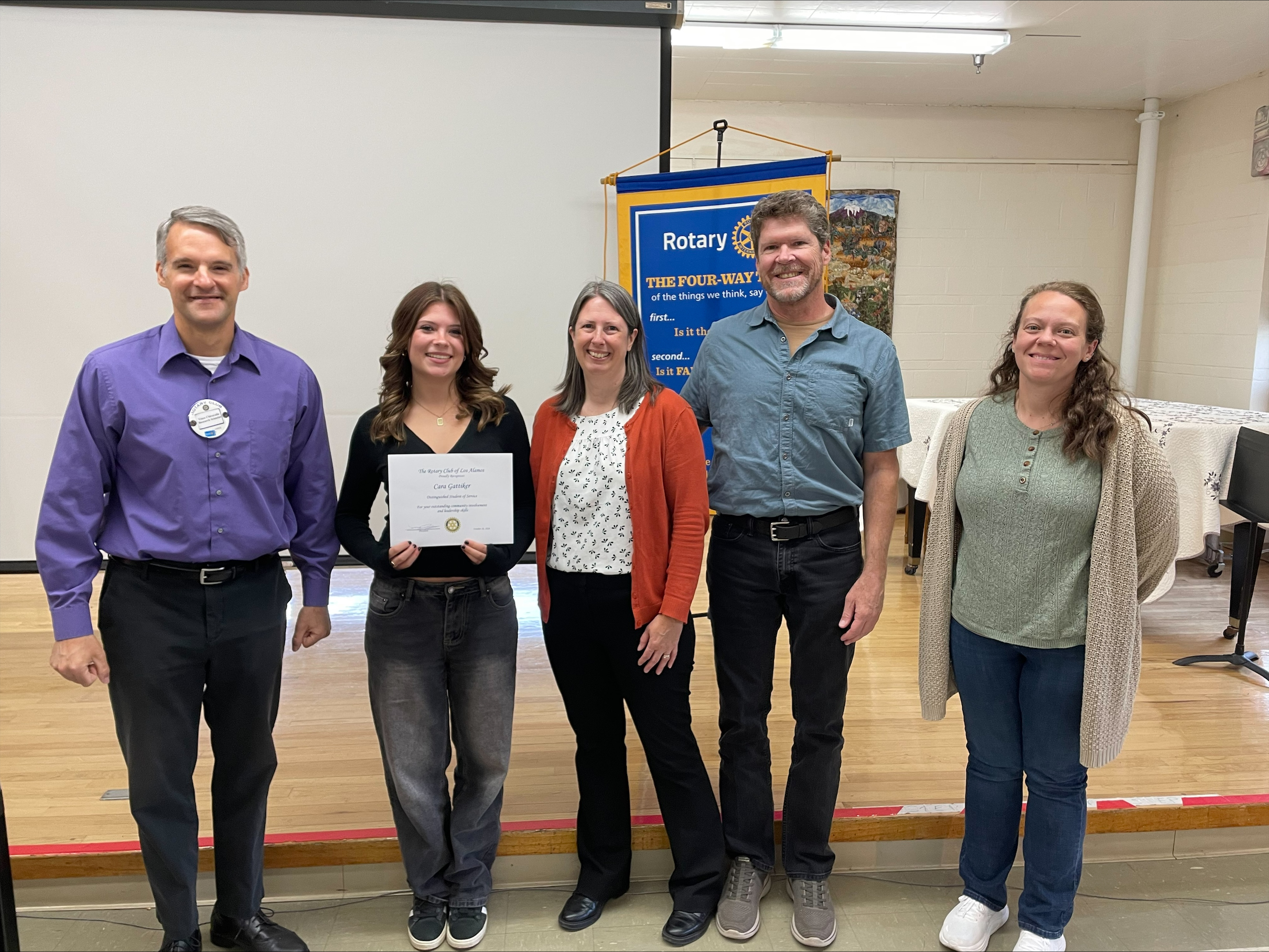 Rotary Honors Distinguished Los Alamos High School Student Cara Gattikeros