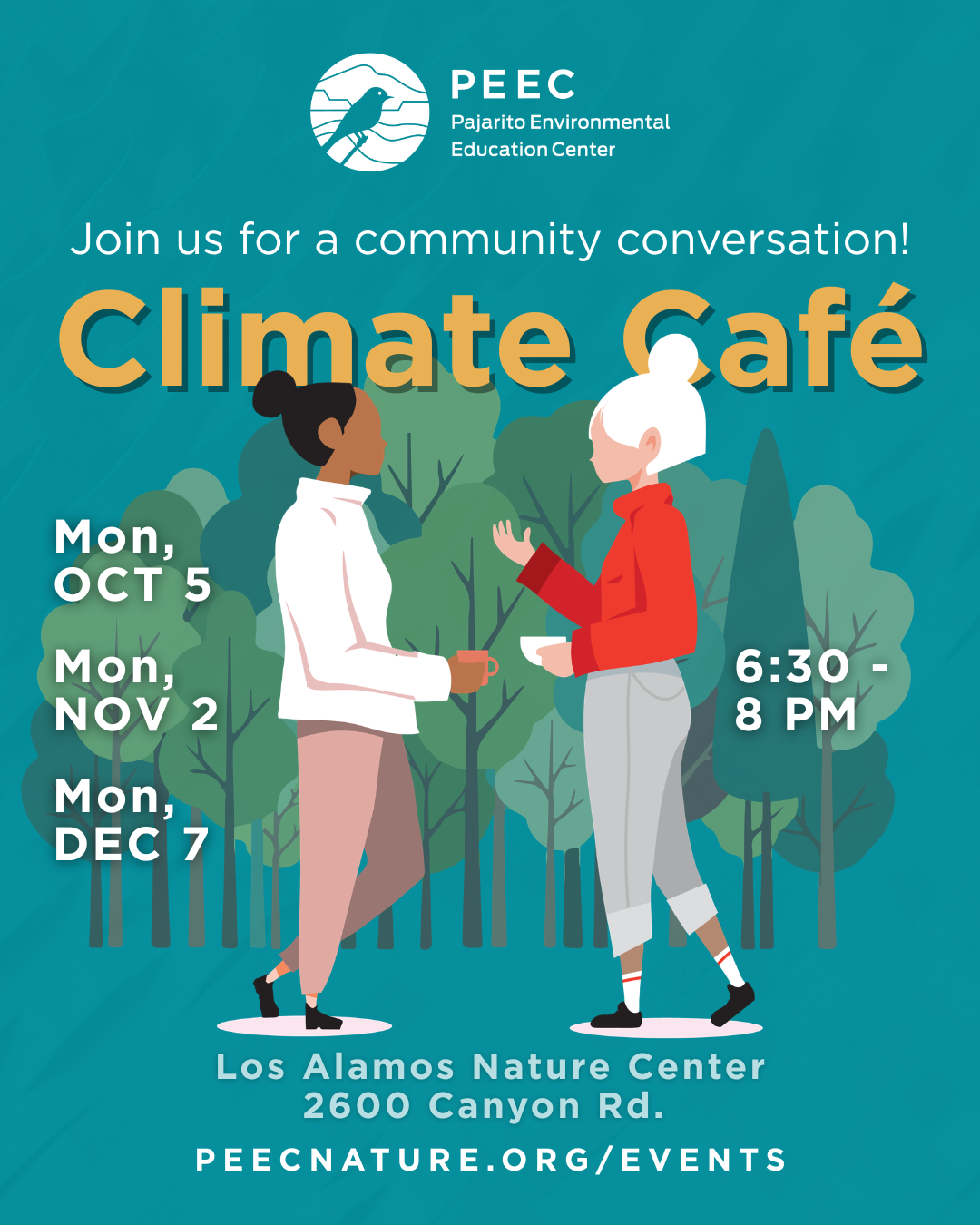 PEEC: Climate Café Returns Oct. 5 At Los Alamos Nature Center