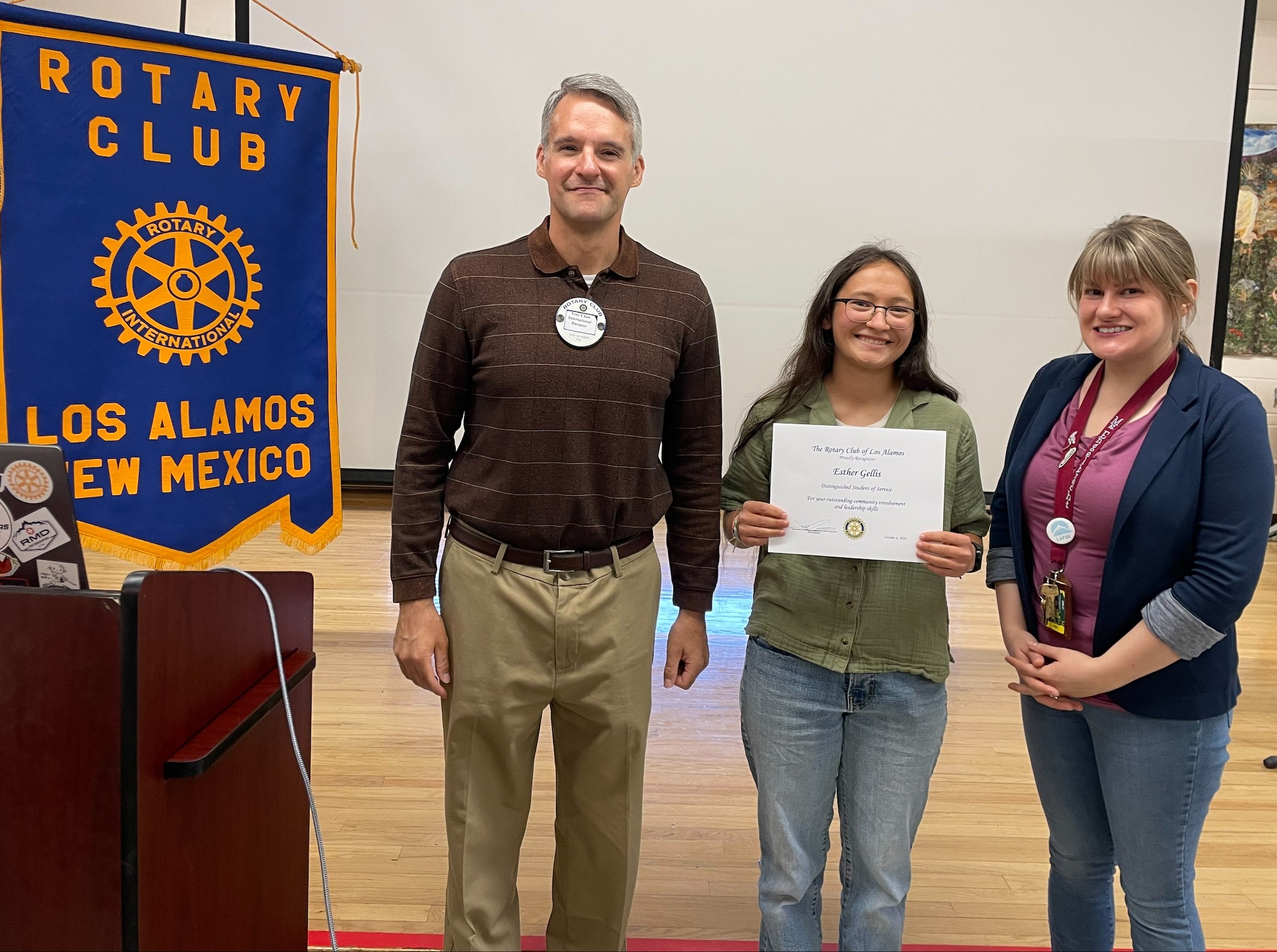 Rotary Honors Distinguished Los Alamos High School Student Esther Gellis