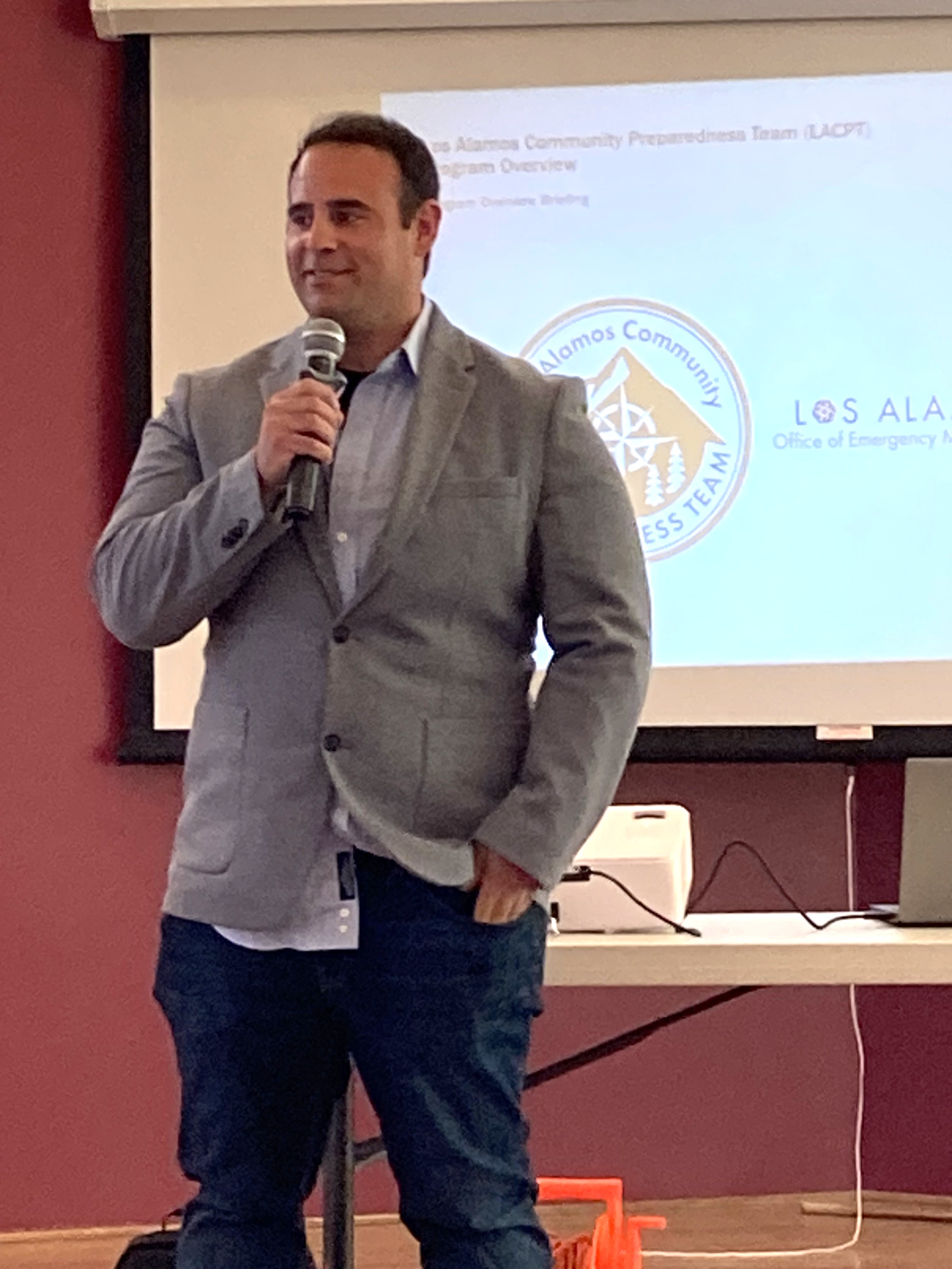 County’s Emergency Management Coordinator Lance Fresquez Addresses Kiwanis Club On Community Preparedness Team
