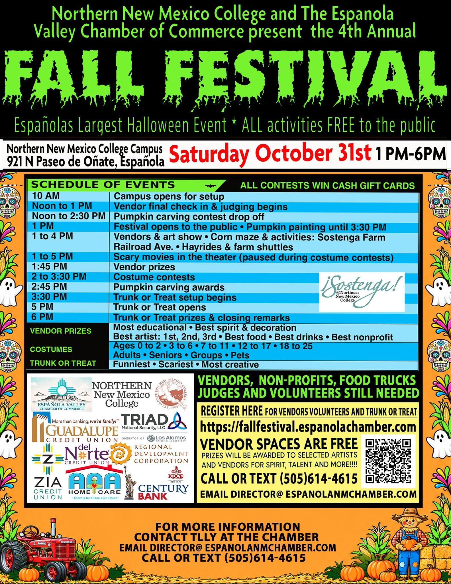 NNMC And Espanola Valley Chamber Of Commerce Present 4th Annual Fall Festival Oct. 31