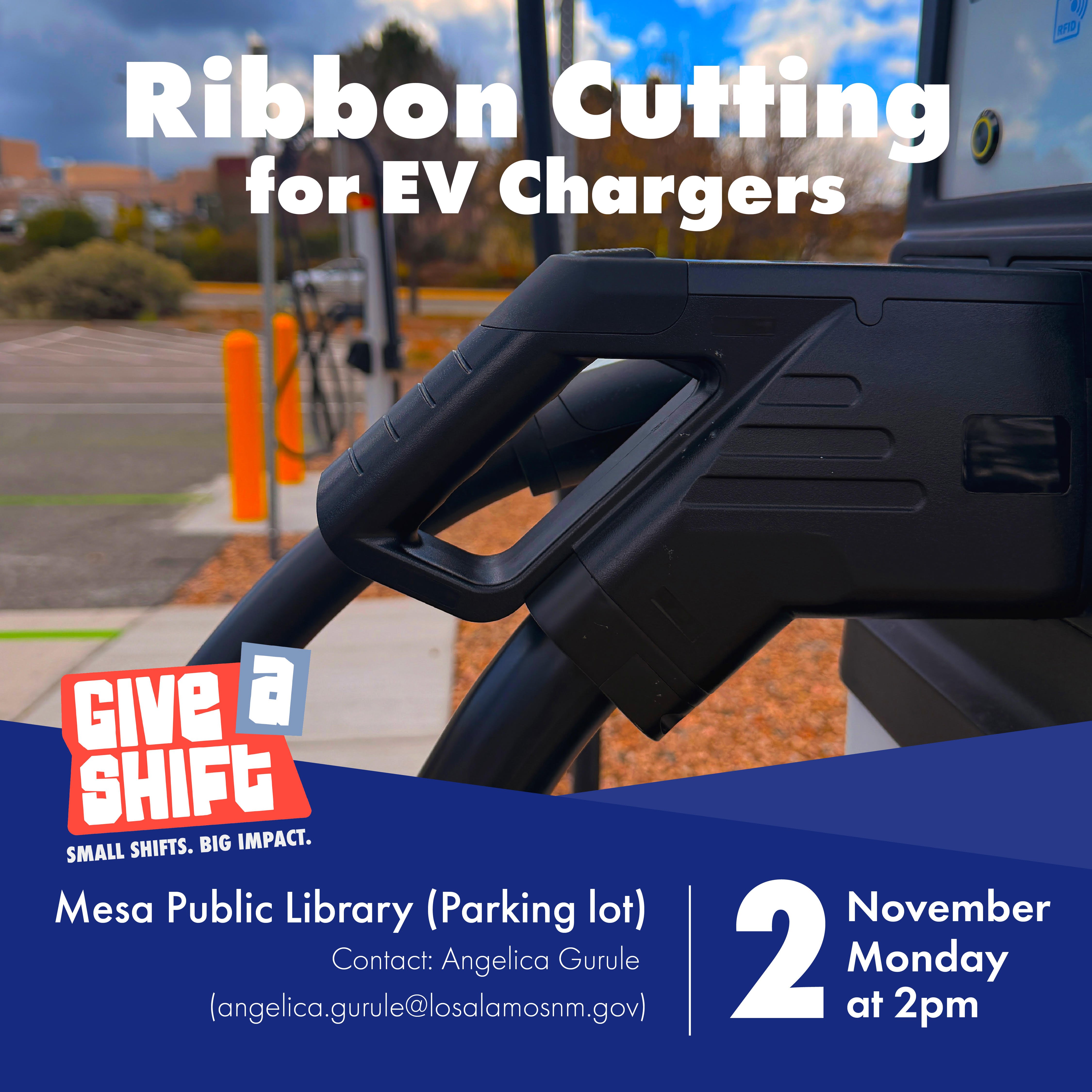 County Invites Community To Nov. 2 Ribbon Cutting For EV Changers At Mesa Public Library Parking Lot